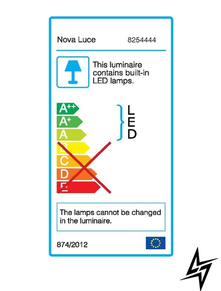 Стельовий світильник Nova luce Dido 8254444 LED  фото наживо, фото в дизайні інтер'єру