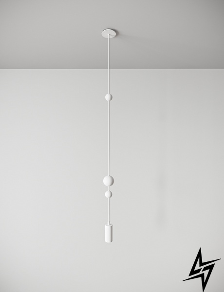 Подвесной светильник Sunderline 1S Signal white (RAL 9003) Белый  фото в живую, фото в дизайне интерьера