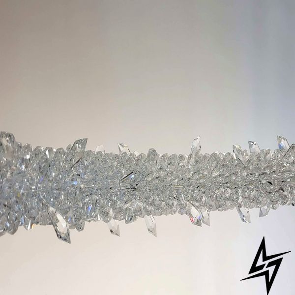 Люстра три кільця в кристалах Crystal LED D80+60+40 см Золото Dolo 23-0026827 фото