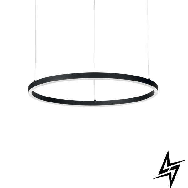 Люстра підвісна Ideal Lux Oracle Slim D70 Round Bk 3000K 229515 LED 43670 фото наживо, фото в дизайні інтер'єру