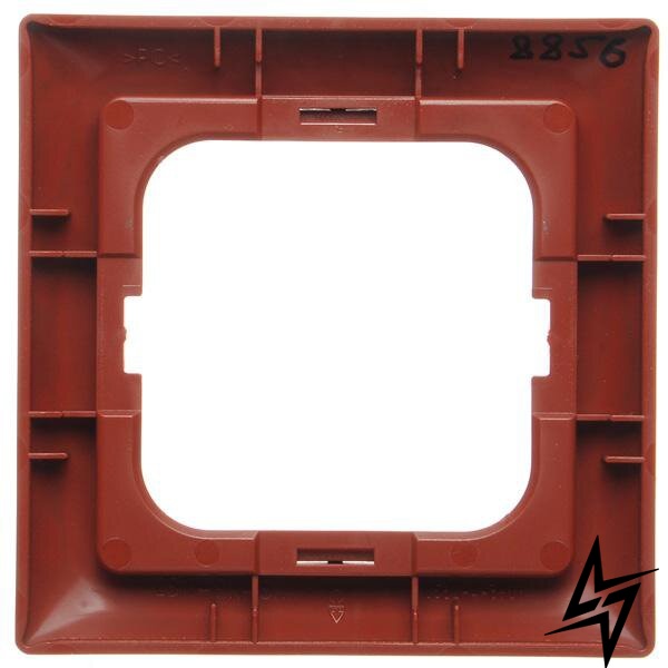 Одномісна рамка Basic 55 2CKA001725A1516 2511-97-507 (червоний Фойер) ABB фото