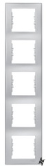 Пятиместная вертикальная рамка Sedna SDN5801560 (алюминий) Schneider Electric фото