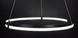 Стельова люстра LED L23-36759 Чорний SGA18-600-bk фото в дизайні інтер'єру, фото наживо 3/9