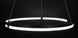 Стельова люстра LED L23-36759 Чорний SGA18-600-bk фото в дизайні інтер'єру, фото наживо 5/9