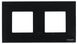 Двухместная рамка Zenit N2272 CN стекло (черное) 2CLA227200N3101 ABB фото 1/2