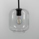 Подвесной светильник с прозрачным плафоном и черным корпусом LE29887 20x25см Черный/Прозрачный АА 360/190 фото в дизайне интерьера, фото в живую 4/8