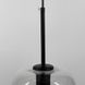 Подвесной светильник с прозрачным плафоном и черным корпусом LE29887 20x25см Черный/Прозрачный АА 360/190 фото в дизайне интерьера, фото в живую 3/8