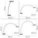 Торшер Paul Neuhaus Pure Loop-Bow 561-18 LED 20W 1600Lm 2200-5000K Черный - изображение 6