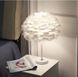 Настольный светильник с перьями LE26152 30x50см Белый TAS 136 WT фото в дизайне интерьера, фото в живую 7/8