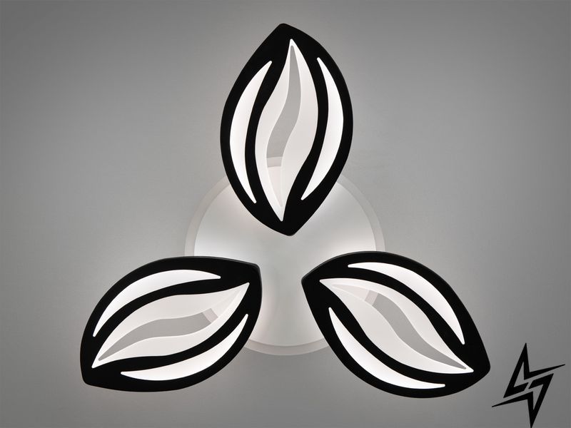 Черная Потолочная LED люстра с пультом диммером и подсветкой 52 Вт Kofine 26-22645 26-22645 фото