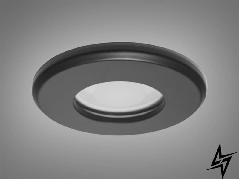 Влагозащищенный точечный светильник Alumo D23-31445 Черный QXL-1769-R-BK-3 фото в живую, фото в дизайне интерьера