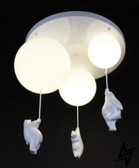 Потолочная люстра на 3 лампочки L23-37110 Белый SGJ10/3 фото в живую, фото в дизайне интерьера