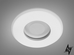 Влагозащищенный точечный светильник Alumo D23-31446 Белый QXL-1768-R-WH-3 фото в живую, фото в дизайне интерьера