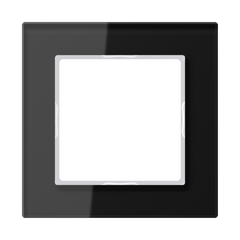 AC581GLSW Рамка A Creation Черное стекло 1-постовая Jung