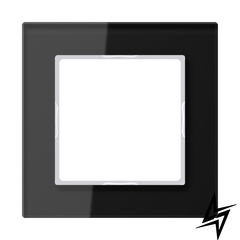 AC581GLSW Рамка A Creation Чорне скло 1-постова Jung фото