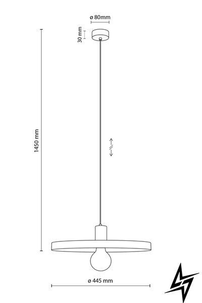 Підвісний світильник TK Lighting Sila 10955 червоний E27 10955 фото