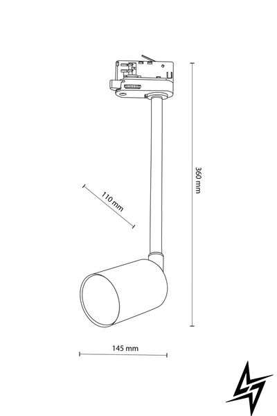 Светильник для трековых систем 4930 TK Lighting Tracer 3 Phaze GU10 30955 фото в живую, фото в дизайне интерьера