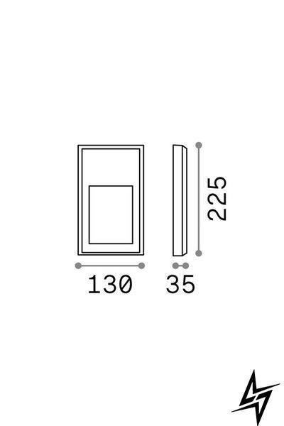 Настінний вуличний світильник Ideal Lux Febe 322308 сірий 4000 K IP65 322308 фото