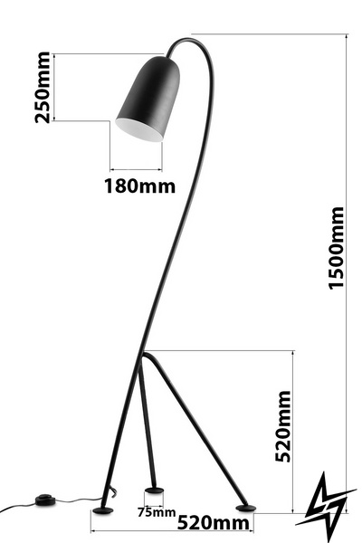 Торшер NB Lighting Осака 7430-cl519-pla000-cp000 29656 фото в живую, фото в дизайне интерьера