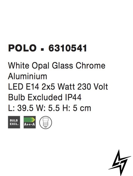 Настінний світильник бра Nova luce Polo 6310541  фото наживо, фото в дизайні інтер'єру