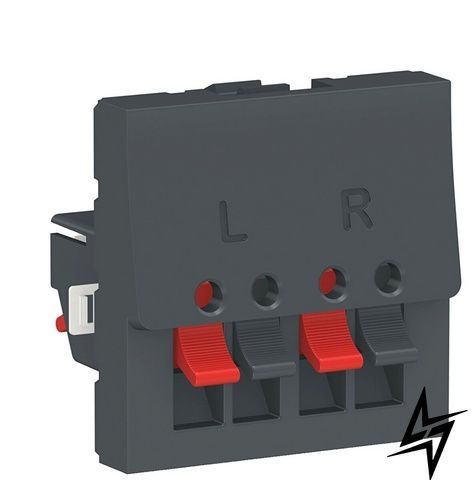 Аудіорозетка Schneider Electric NU348654 Unica New, антрацит, матова, IP20 фото