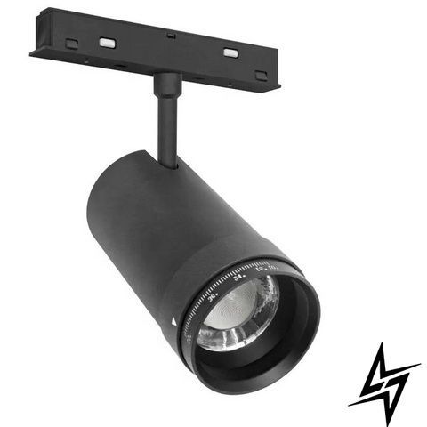Магнітний спот світильник з фокусуванням SpotFocus D45 12W 4000K 1080Lm 48V 15-55&deg; Чорний фото
