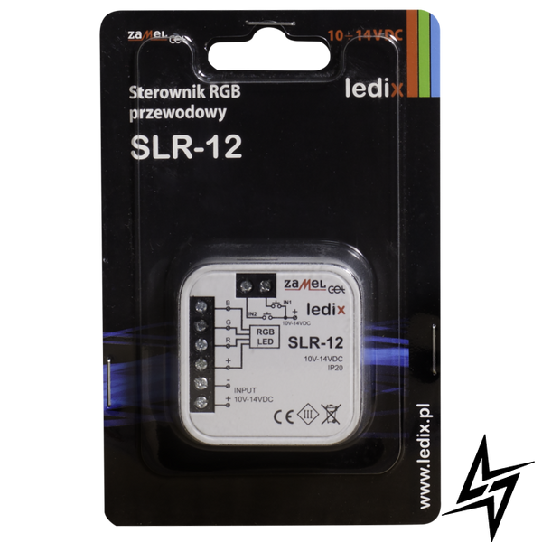 Контроллер RGB 10-14V DC управление проводное SLR-12 LDX10000008 фото в живую, фото в дизайне интерьера