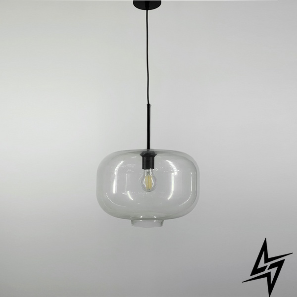 Подвесной светильник с прозрачным плафоном LE29888 38x50см Черный/Прозрачный AA 361/380 фото в живую, фото в дизайне интерьера