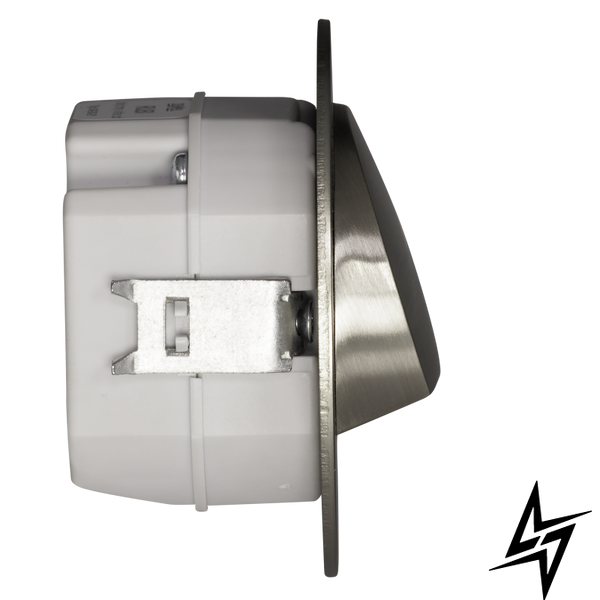 Настінний світильник Ledix Rubi з рамкою 09-224-21 врізний Сталь 5900K з радіоприймачем LED LED10922421 фото наживо, фото в дизайні інтер'єру