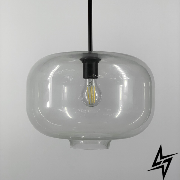 Подвесной светильник с прозрачным плафоном LE29888 38x50см Черный/Прозрачный AA 361/380 фото в живую, фото в дизайне интерьера