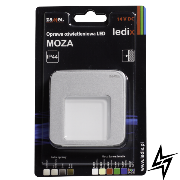 Настенный светильник Ledix Moza 01-111-16 накладной Алюминий RGB 14V ЛЕД LED10111116 фото в живую, фото в дизайне интерьера