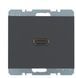 HDMI-розетка Berker K.1 3315427006 антрацитовая матовая 3315427006 - изображение 2