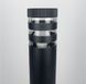 Стильний вуличний ліхтар в чорному корпусі LE25653 1xE27 9x80см Чорний 8021 80CM BK (стовп) фото в дизайні екстер'єру, фото наживо 5/9