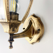 Настенный уличный фонарь в каркасе устаревшего золота LE25853 15x42x21см Золото 9027 W BG фото в дизайне экстерьера, фото в живую 1/7