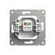 Розетка CAT6e одинарна комп'ютерна біла матова Videx NOTA VF-NT-SK1PC6-WH VF-NT-SK1PC6-WH - зображення 4