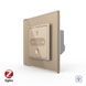 Умный сенсорный диммер слайдер ZigBee Livolo золото (VL-C7FC1DZ-2AP) VL-C7FC1DZ-2AP фото