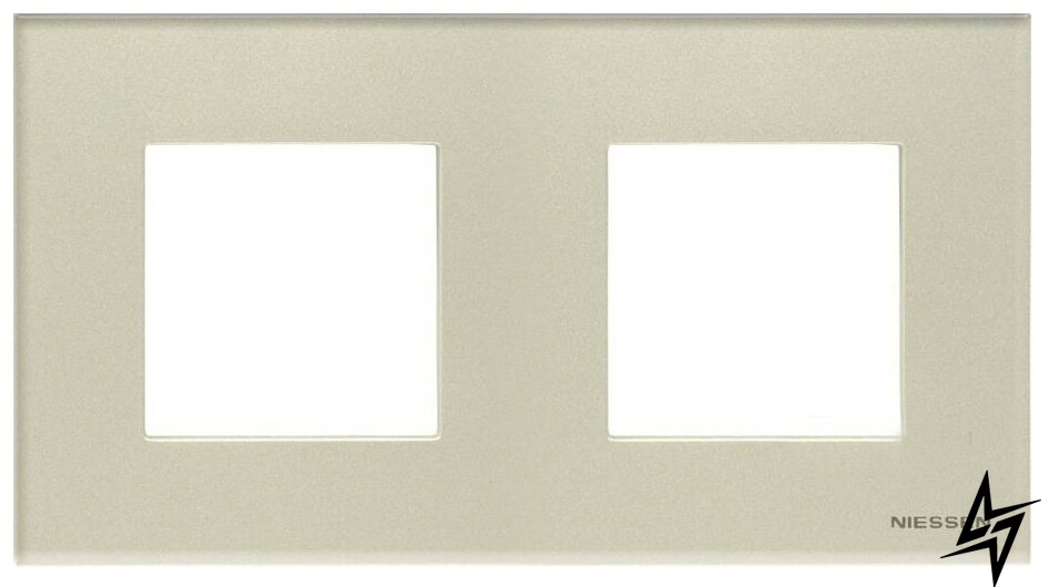 Двухместная рамка Zenit N2272 CP стекло (жемчуг) 2CLA227200N3501 ABB фото