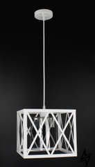 Підвісна стельова люстра в стилі LOFT лофт L23-37311 Білий 11535/1-wh-gr фото наживо, фото в дизайні інтер'єру