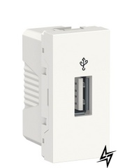 Розетка USB NU342918 для передачі даних 1М білий Unica New Schneider Electric фото
