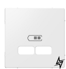 Накладка USB розетки Schneider Electric Merten System M MTN4367-0319 полярно білий фото