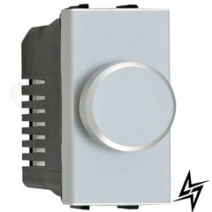 N2160.E PL Механизм электронного поворотного светорегулятора 500 Вт, 1-модульный, серия Zenit, цвет серебристый, 2CLA216010N1301 ABB фото