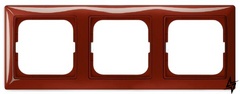 Тримісний рамка Basic 55 2CKA001725A1518 2513-97-507 (червоний Фойер) ABB фото