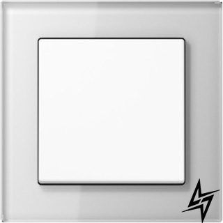 AC581GLWW Рамка A Creation Белое стекло 1-постовая Jung фото