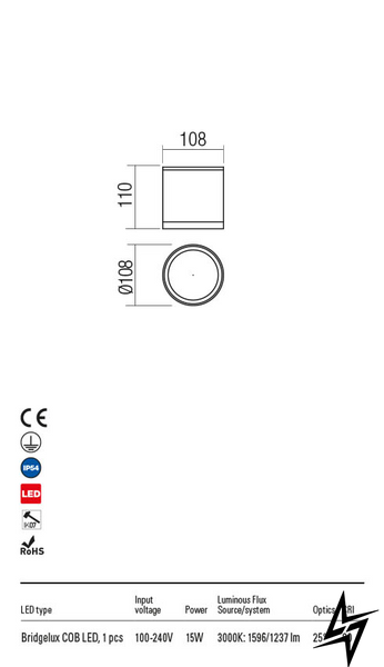 Вуличний світильник стельовий Redo Xilo 90345 LED  фото наживо, фото в дизайні екстер'єру