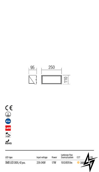 Вуличний настінний світильник Redo Spectra 90239 LED  фото наживо, фото в дизайні екстер'єру