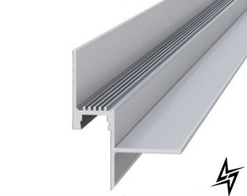 Профіль тіньового шва з LED для стелі, з розсіювачем 14х20х3000 LPT14 фото