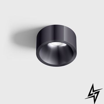 LTX 01.2203.7.927.DB Вбудований стельовий світильник з рамкою INVISIBLE MINI OUT, D55мм, H58мм, CREE LED 6.3W, 350mA, 640Lm, 2700K, 55&deg;, CRI>90, IP44, діамантово-чорний фото