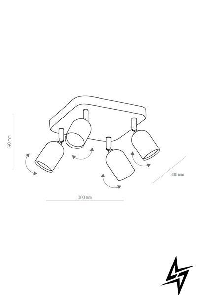 Спот TK Lighting Top 4418 черный 4&times;GU10 4418 фото