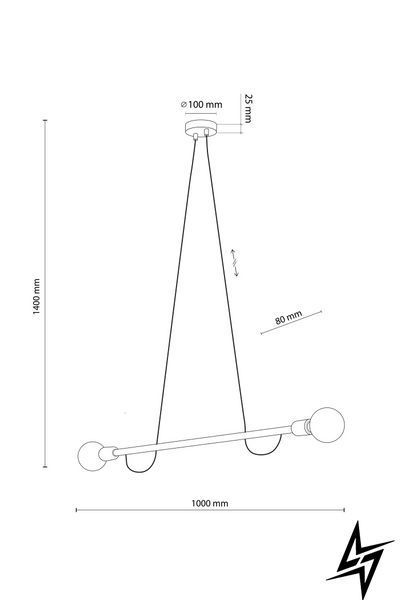 Люстра TK Lighting Helix 4948 коричнева 2&times;E27 4948 фото
