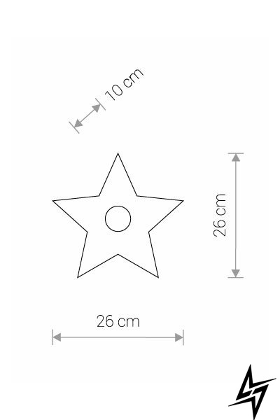 Точковий врізний світильник Nowodvorski Toy Star 9376 11677 фото наживо, фото в дизайні інтер'єру